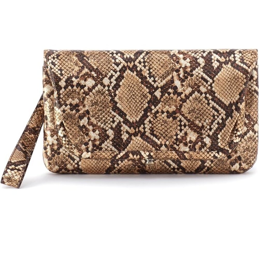 HOBO $188 Lauren Wristlet Golden Snake NWT!